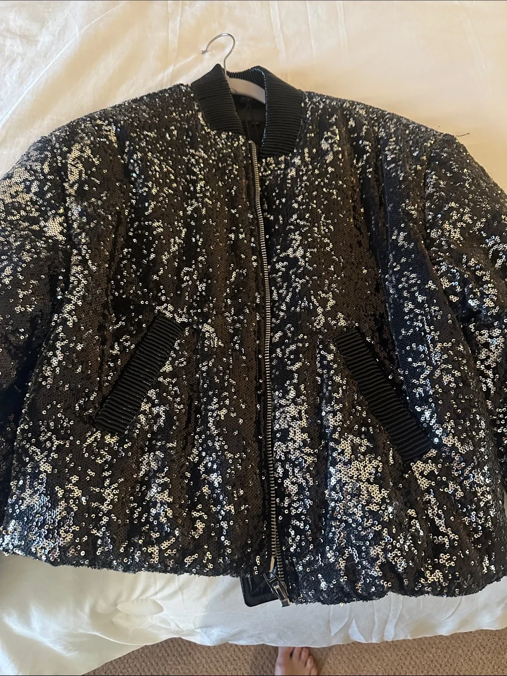 Sequin blanc nyc puffer jacket size small - Picture 4 of 9
